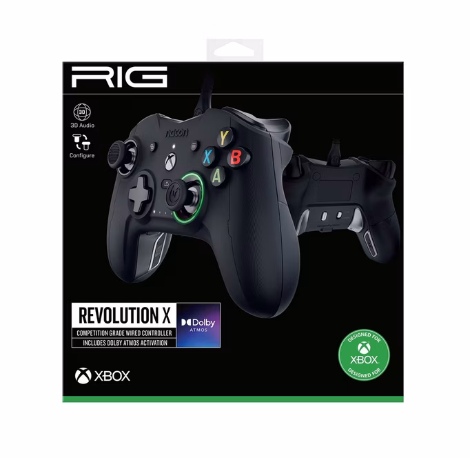 GameStop RIG Revolution X Wired Controller for Xbox Series X/S, Xbox One and Windows 10 PC