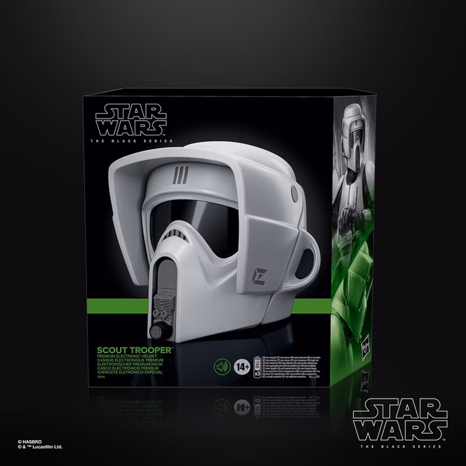 GameStop Hasbro Star Wars: The Black Series Scout Trooper Premium Electronic Helmet