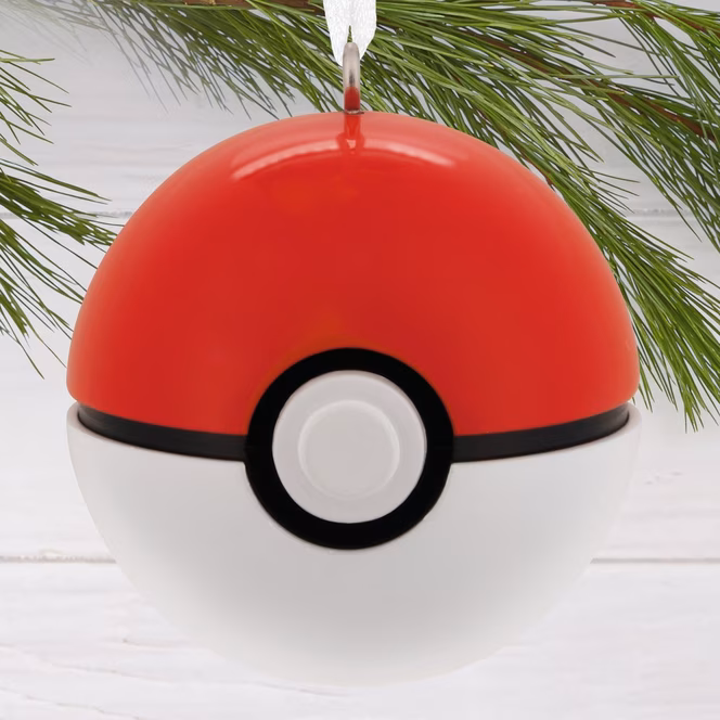 GameStop Hallmark Pokemon Poke Ball Metal Christmas Ornament