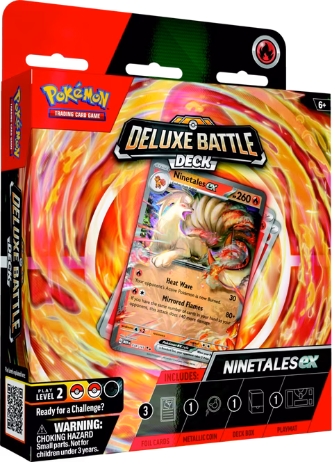 GameStop Pokemon Trading Card Game: Ninetales ex OR Zapdos ex Deluxe Battle Deck (Styles May Vary)