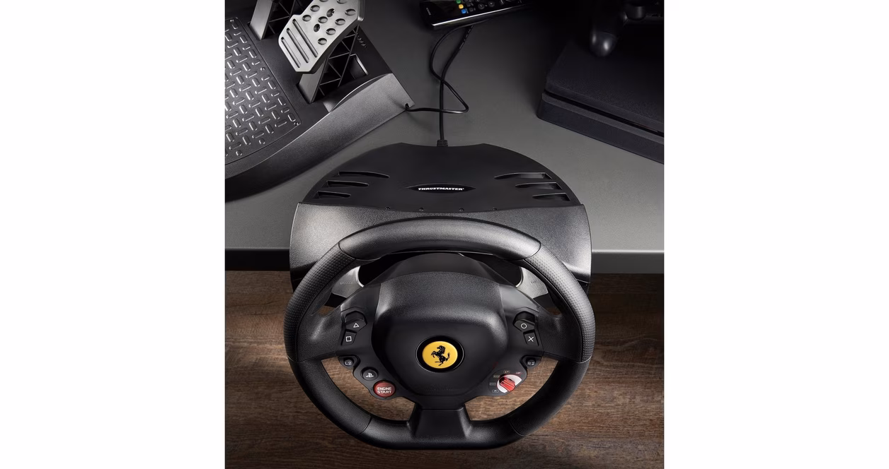 GameStop Thrustmaster T80 Ferrari 488 GTB Edition Racing Wheel for PlayStation 4