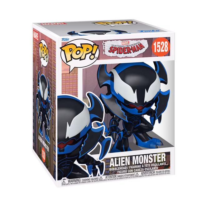 GameStop Funko POP! Super: Friendly Neighborhood Spider-Man Alien Monster 5.8-in Vinyl Figure