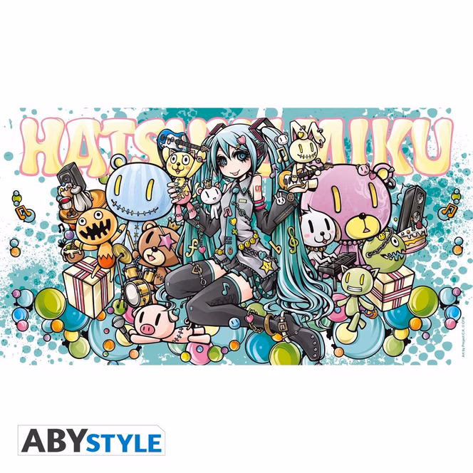 GameStop ABYstyle Hatsune Miku Band 16oz Plastic Tumbler