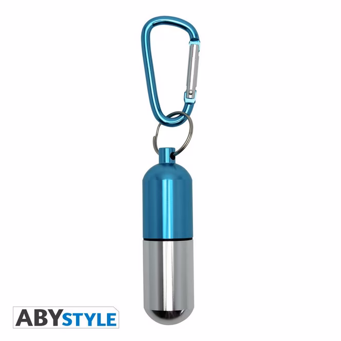 GameStop ABYstyle Dragon Ball Z Blue Capsule Corp. Replica Keychain
