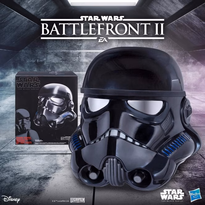 GameStop Hasbro Star Wars The Black Series Shadow Trooper Electronic Voice-Changing Helmet