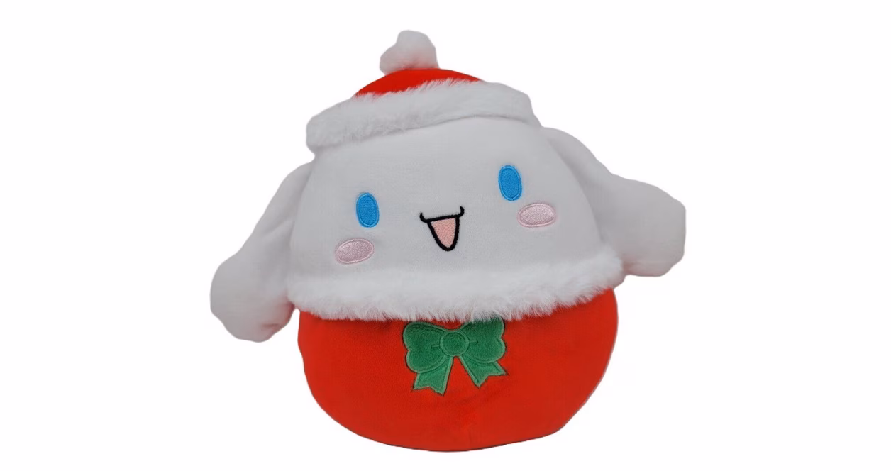 GameStop Squishmallows Sanrio Hello Kitty and Friends Cinnamoroll (Christmas) 8-in Plush