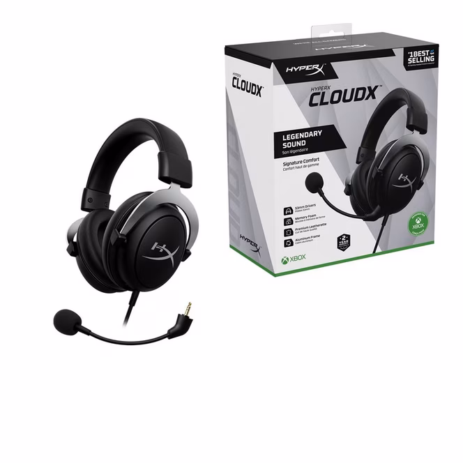 GameStop HyperX CloudX Wired Gaming Headset for Xbox One and Xbox Series X