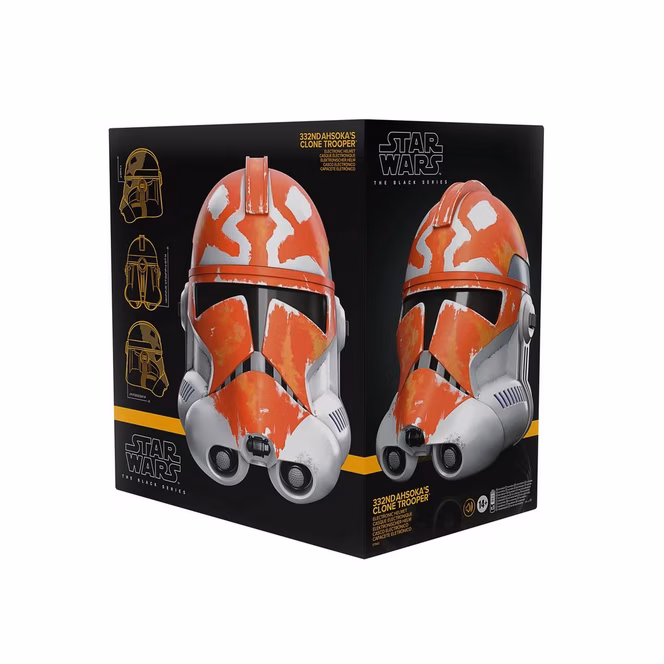 GameStop Hasbro Star Wars: The Black Series Star Wars: The Clone Wars 332nd Ahsoka's Clone Trooper Premium Electronic Helmet