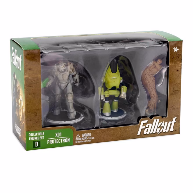 GameStop Fallout X01 and Protectron (Build-A-Figure -Deathclaw) 3-in Action Figure Set