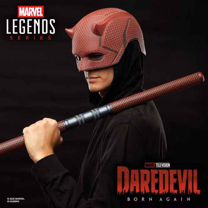GameStop Marvel Legends Series Daredevil: Born Again Premium Roleplay Mask and Billy Club
