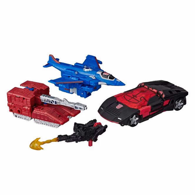 GameStop Hasbro Transformers Takara Tomy Siege War for Cybertron Trilogy WFC-S26 Autobot Alphastrike Counterforce Action Figure Set 3-Pack