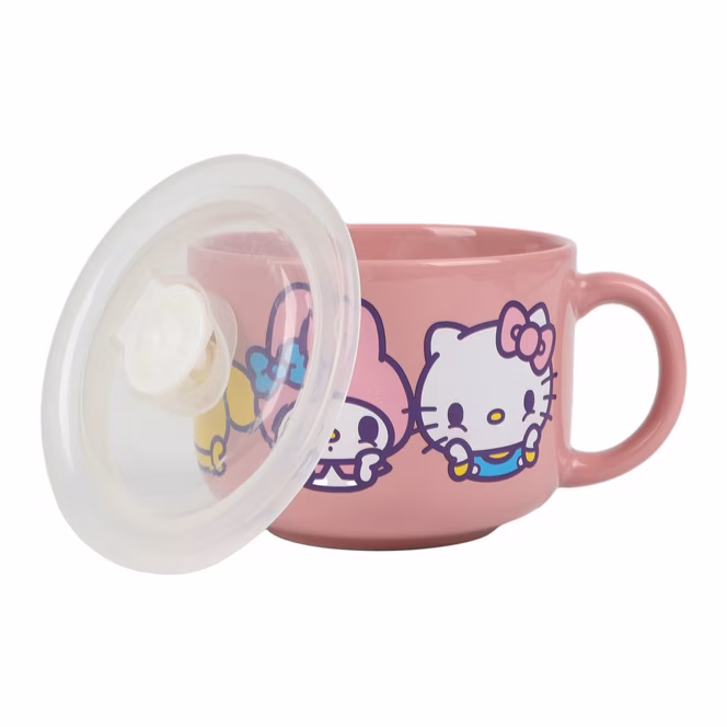 GameStop Sanrio Hello Kitty and Friends Soup Mug with Lid