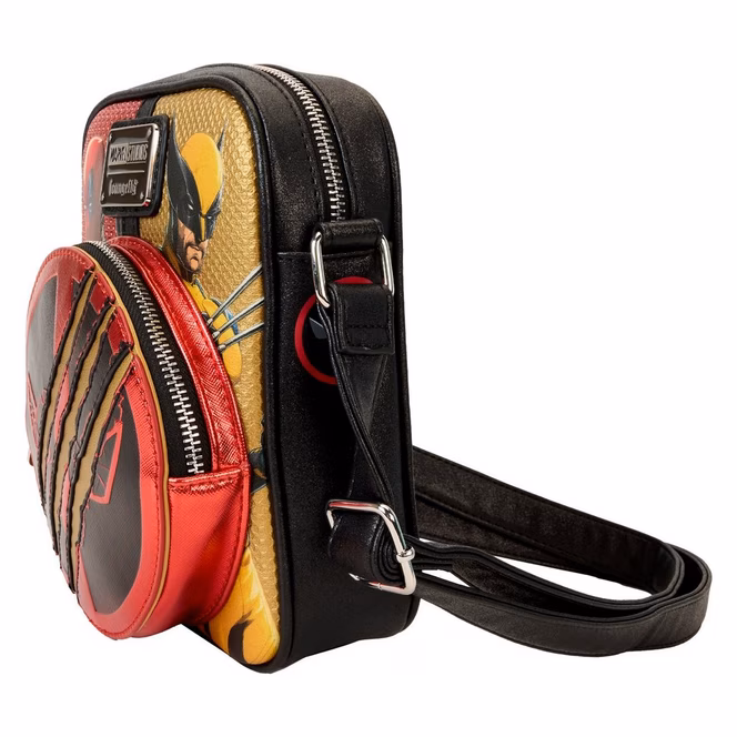 GameStop Loungefly Marvel Deadpool and Wolverine Crossbody Bag