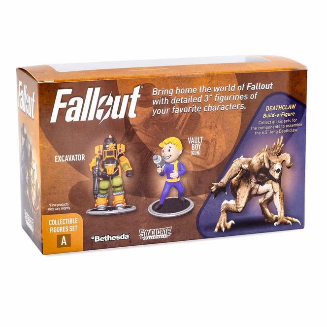 GameStop Fallout X01 and Protectron (Build-A-Figure -Deathclaw) 3-in Action Figure Set
