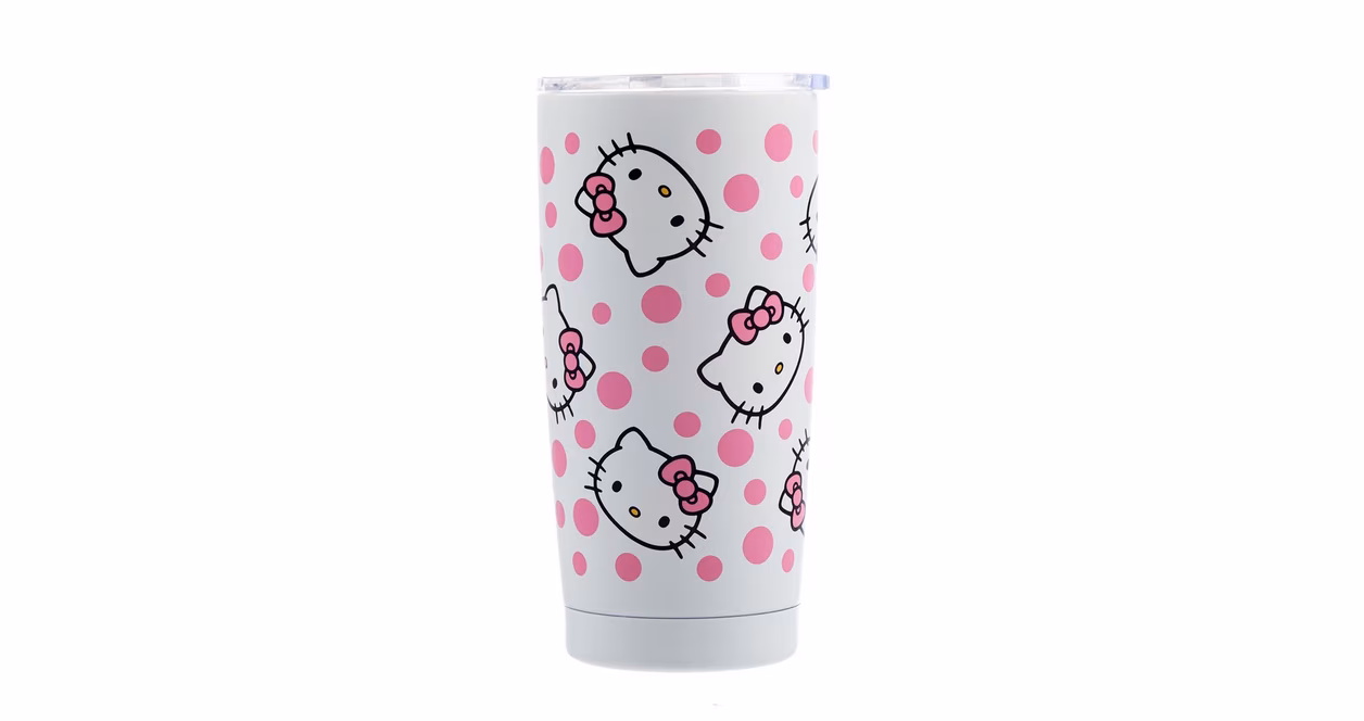 GameStop Sanrio Hello Kitty and Friends Polka Dots 20oz Stainless Steel Tumbler