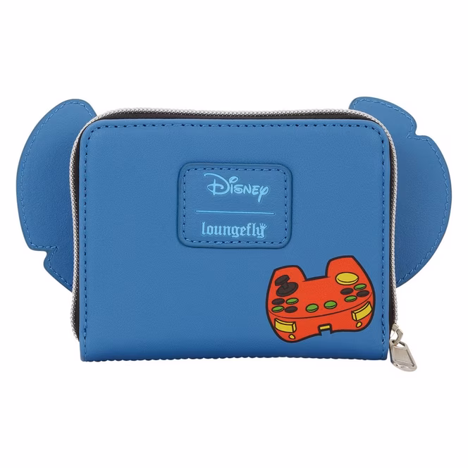 GameStop Loungefly Disney Gamer Stitch Zip Around Wallet GameStop Exclusive