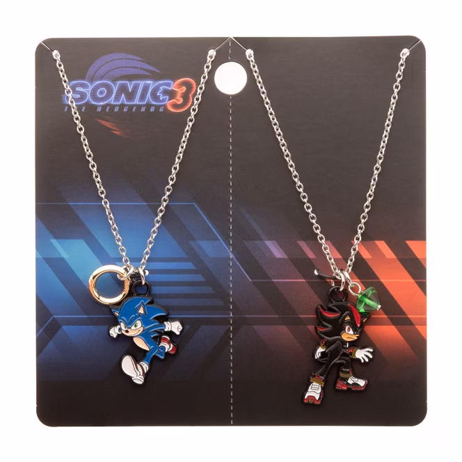 GameStop Sonic the Hedgehog Shadow and Sonic Best Friends Necklace Set GameStop Exclusive