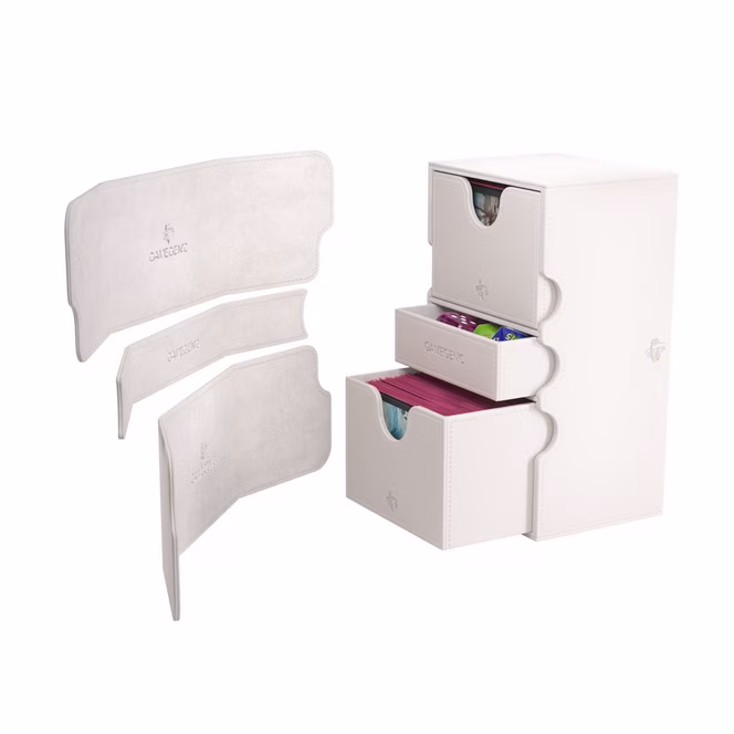 GameStop GameGenic Stronghold 200+ XL Convertible Deck Box - White