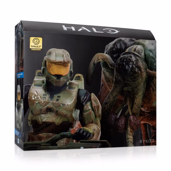 GameStop Jazwares Halo Master Chief vs. The Flood (Vault Edition) 4-in Figure Set