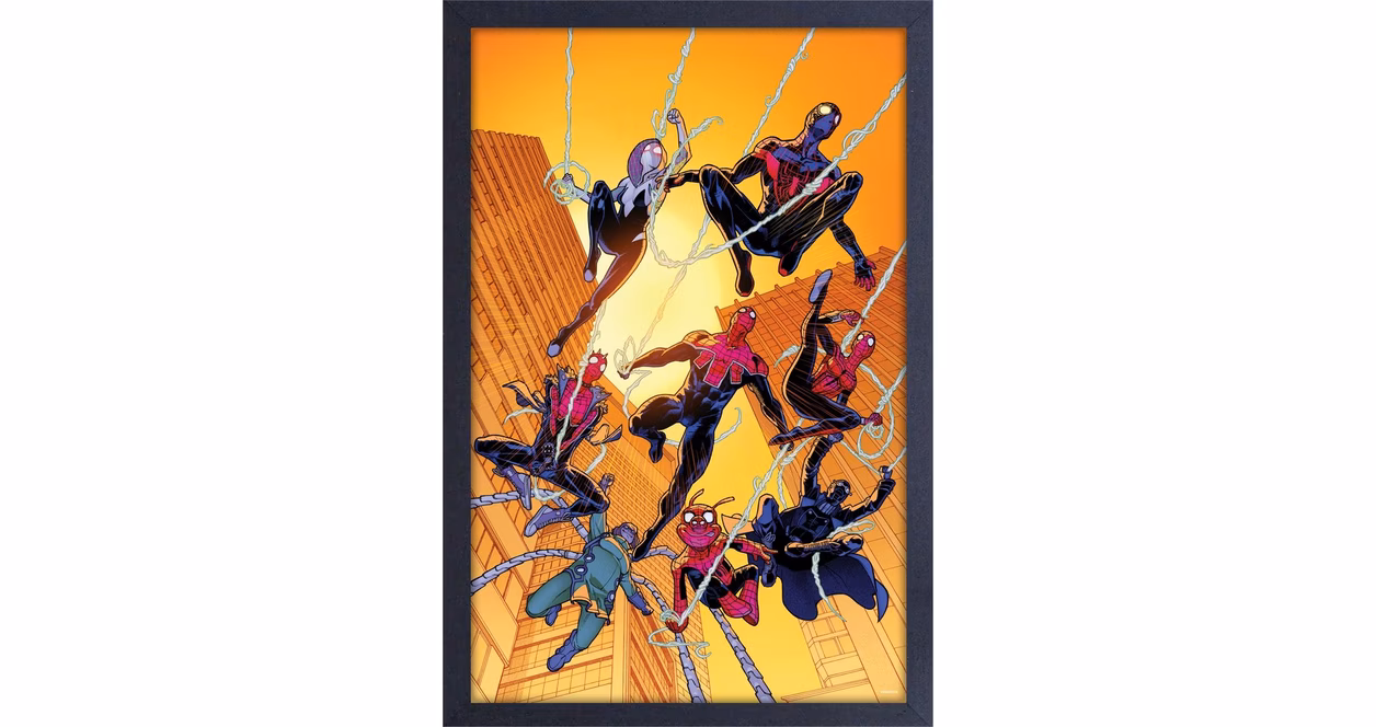 GameStop Spider-Man and Friends 11-in x 17-in Wall Art