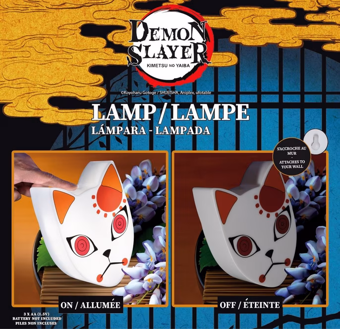GameStop Demon Slayer: Kimetsu No Yaiba Fox Mask Lamp