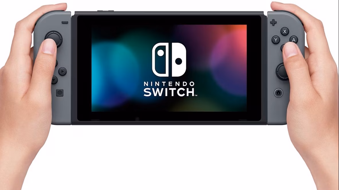 GameStop Nintendo Switch Console with Gray Joy-Con Controller