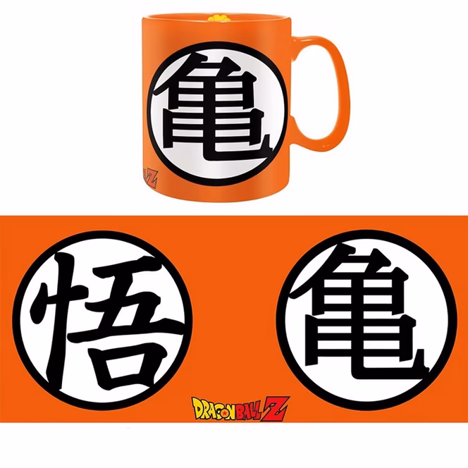 GameStop ABYstyle Dragon Ball Z Goku Gi Symbols Mug and Coaster Gift Set