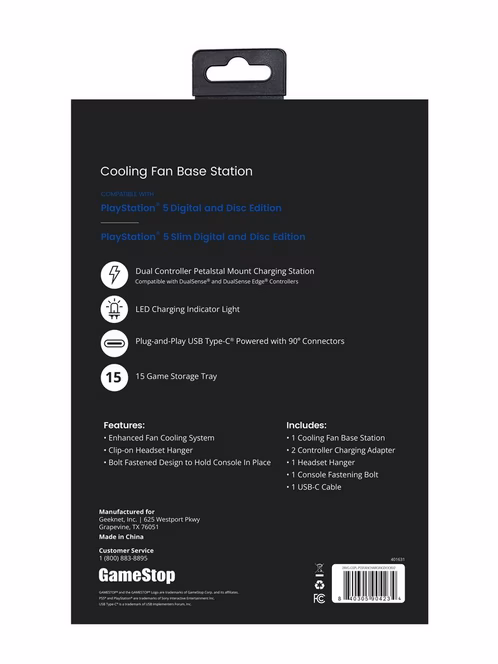 GameStop GameStop Cooling Fan Base for PlayStation 5 V2