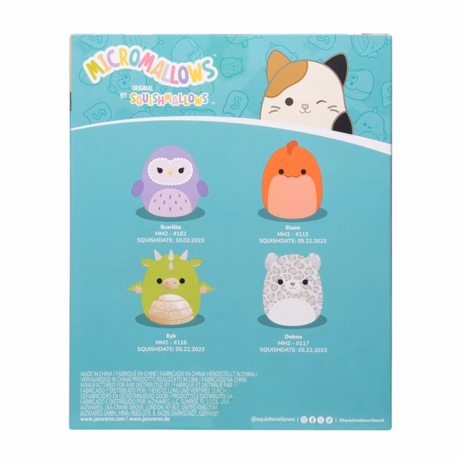 GameStop Squishmallows Original Micromallows 4-Pack GameStop Exclusive