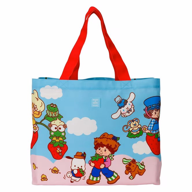 GameStop Loungefly Sanrio Hello Kitty and Friends x Strawberry Shortcake Canvas Tote Bag