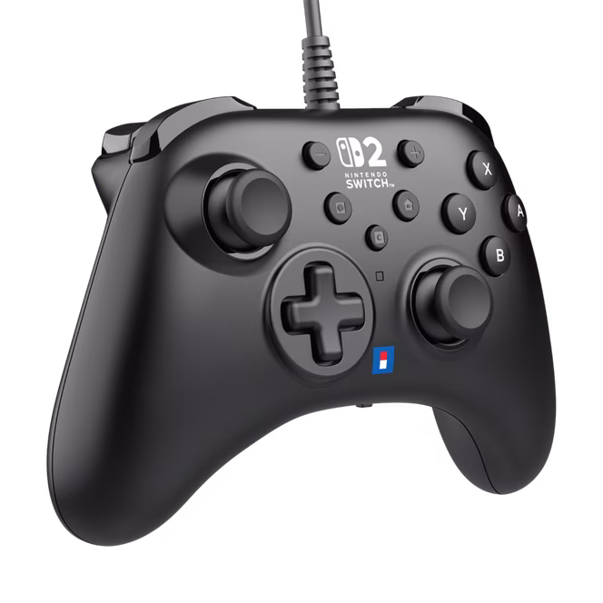 GameStop HORIPAD Turbo Wired Controller for Nintendo Switch 2, Switch, OLED - Black