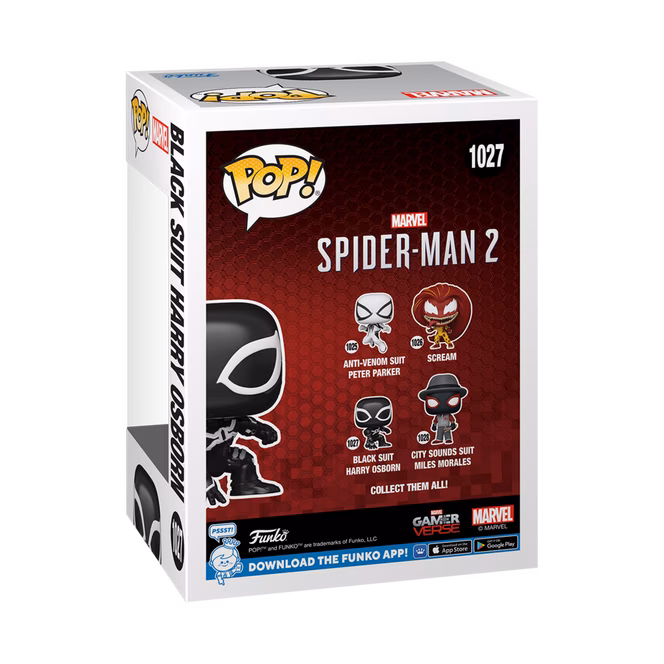 GameStop Funko POP! Games: Marvel's Spider-Man 2 Harry Osborn (Black Suit) 3.25-in Vinyl Bobblehead Figure