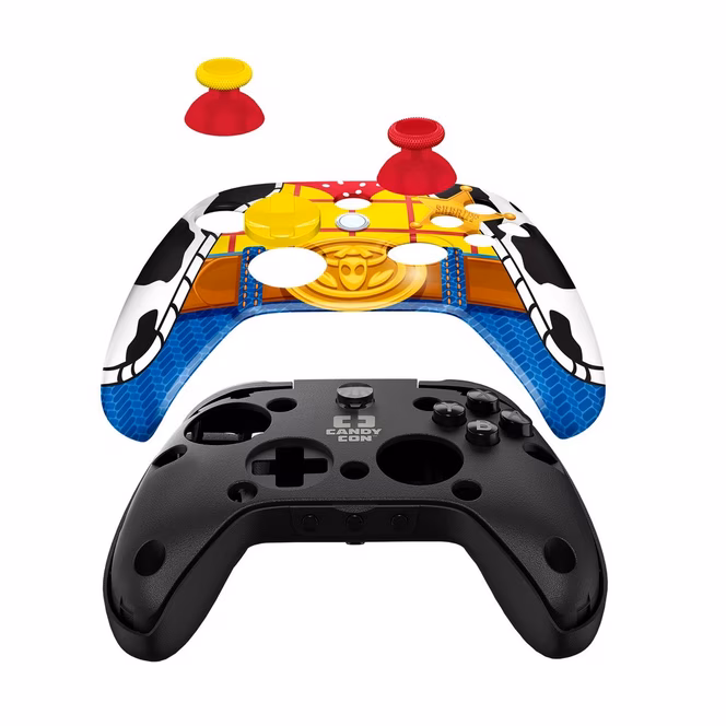 GameStop CANDY CON x Disney Toy Story Woody Combo Pack Controller Kit GameStop Exclusive