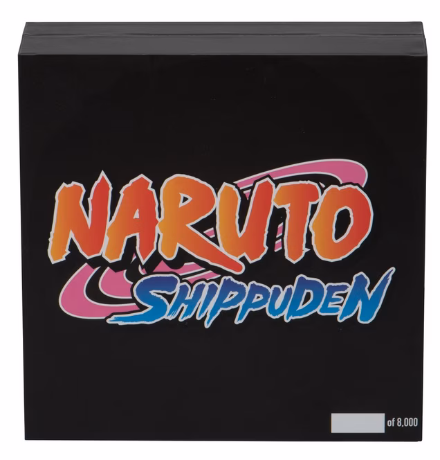 GameStop Naruto First Hokage Necklace With Nine Tail Pin Set Collector's Box