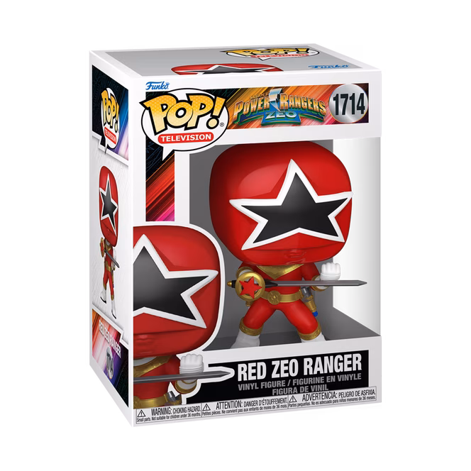 GameStop Funko POP! Television: Power Rangers Red Zeo Ranger 3.9-in Vinyl Figure
