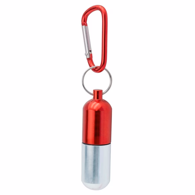GameStop ABYstyle Dragon Ball Z Red Capsule Corp. Replica Keychain