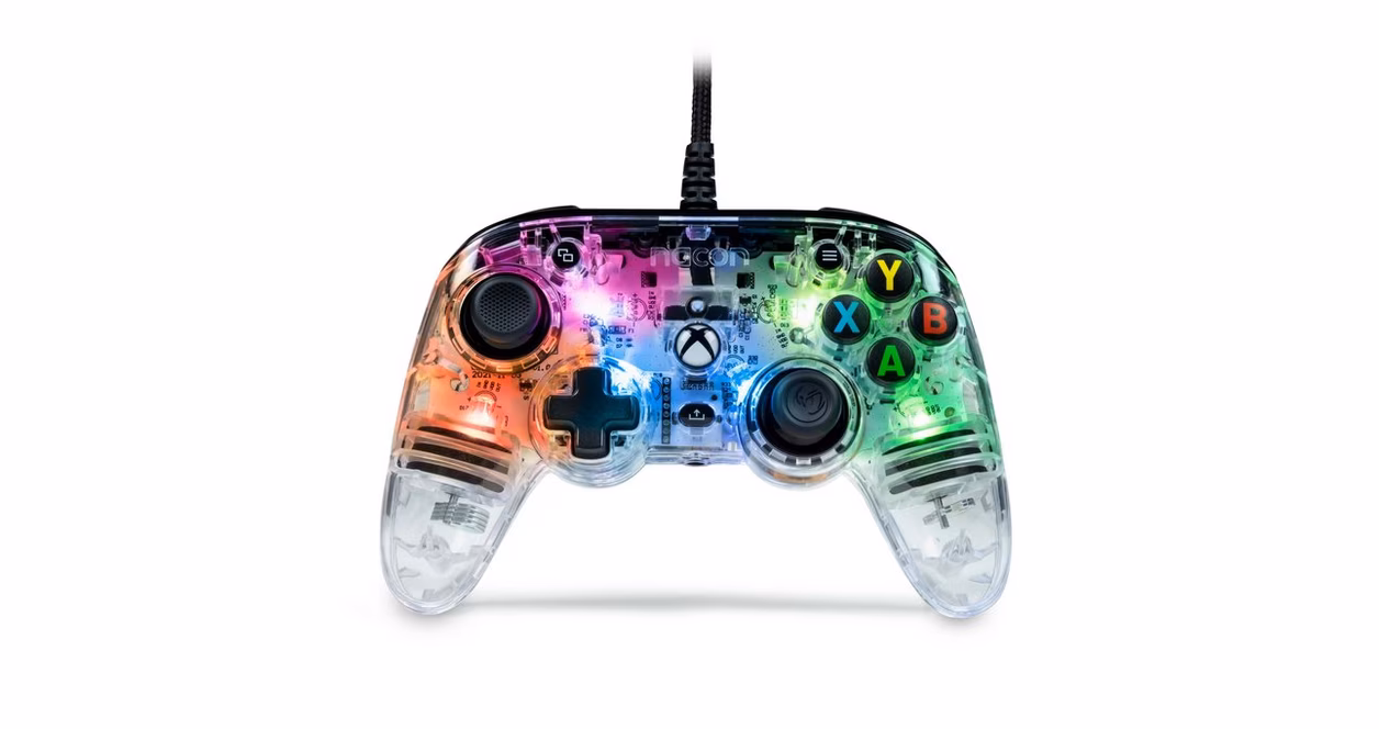 GameStop Nacon Limited Edition Colorlight Wired Controller for Xbox Series X/S, Xbox One and Windows 10/11