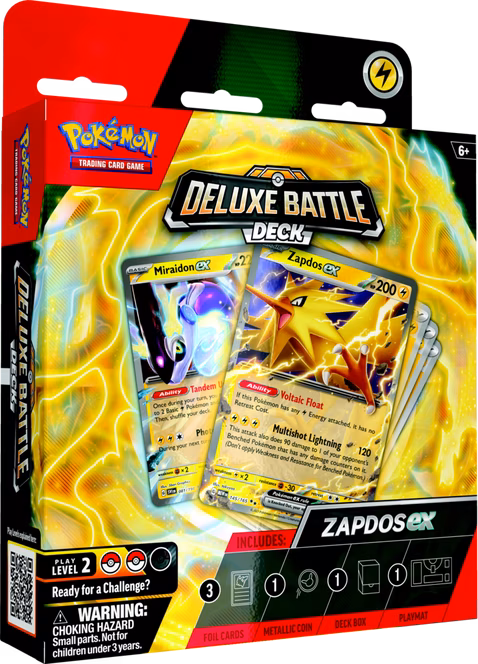 GameStop Pokemon Trading Card Game: Ninetales ex OR Zapdos ex Deluxe Battle Deck (Styles May Vary)