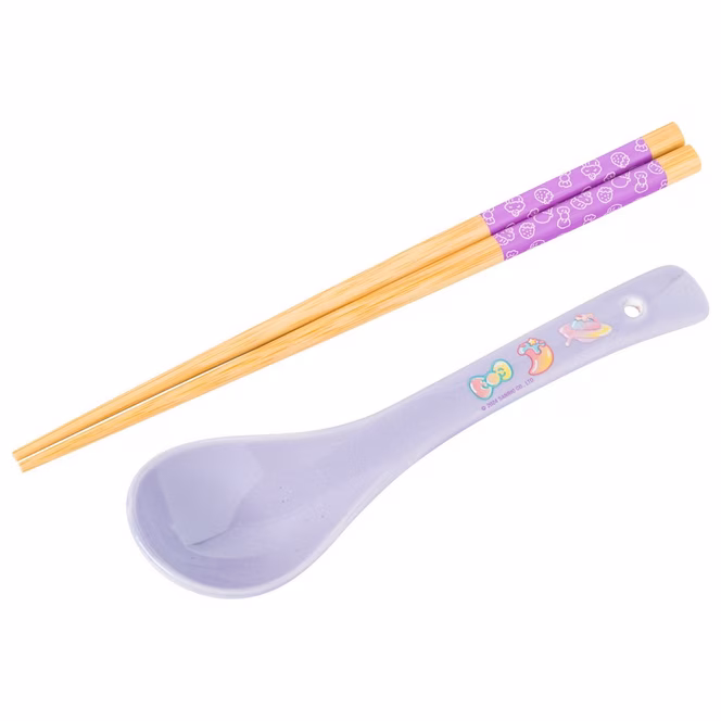 GameStop Hello Kitty and Friends Dreamland Space Quad Ceramic Ramen 20oz Bowl with Chopsticks and Spoon