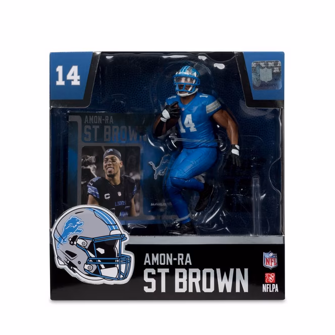 GameStop McFarlane Toys SportsPicks NFL Series Detroit Lions Amon-Ra St. Brown 7-in Figure