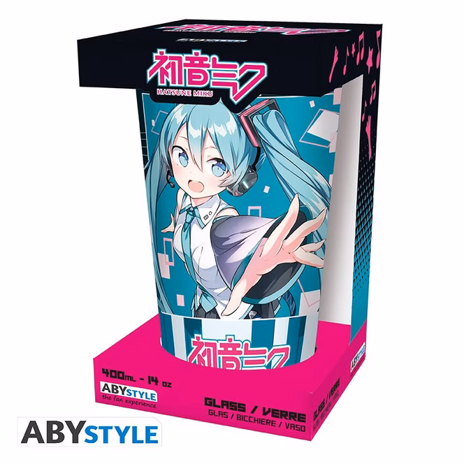 GameStop ABYstyle Hatsune Miku Millenium 14 oz Large Glass