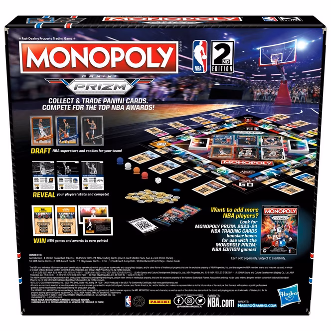 GameStop Monopoly Prizm: NBA 2nd Edition Board Game