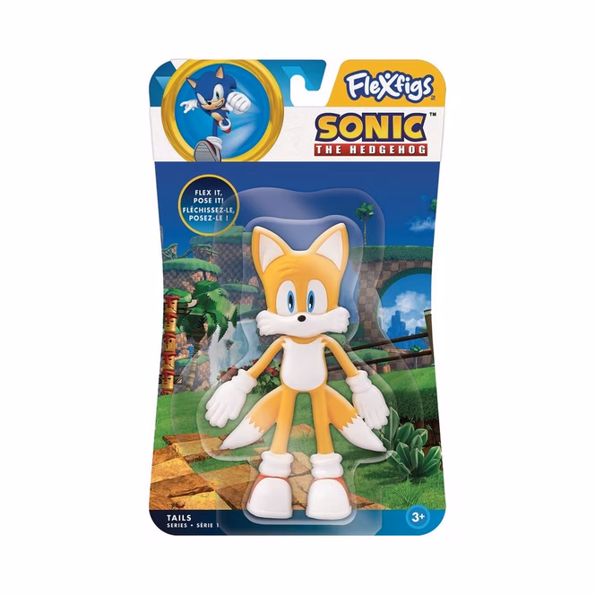 GameStop Diamond Comics Flexfigs Sonic the Hedgehog Tails 4.75-in Action Figure