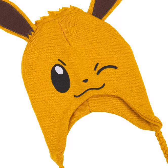 GameStop Pokemon Eevee Cosplay Tassel Beanie