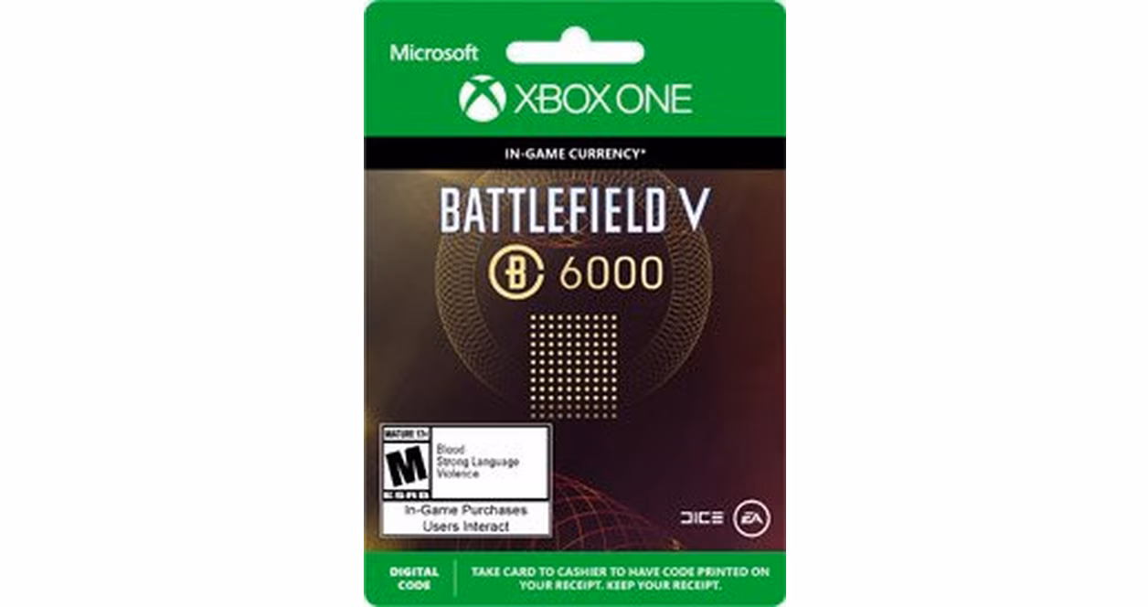 GameStop Battlefield V 6000 Battlefield Currency Digital Card