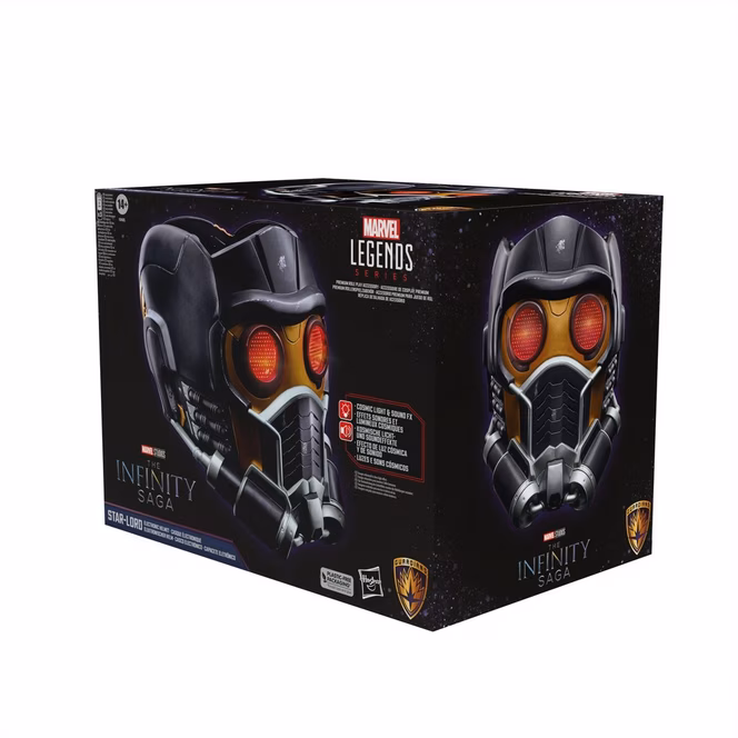 GameStop Hasbro Marvel Legends Series The Infinity Saga Star-Lord Premium Roleplay Electronic Helmet