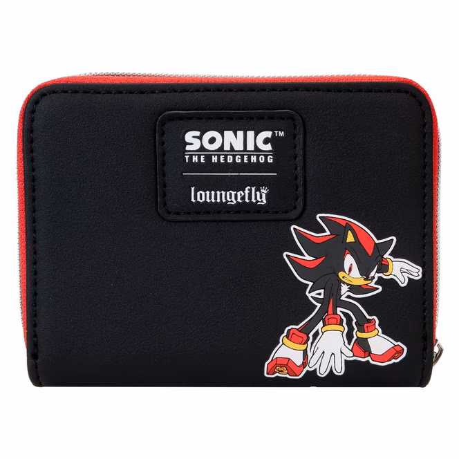 GameStop Loungefly Shadow the Hedgehog Cosplay Zip Around Wallet GameStop Exclusive