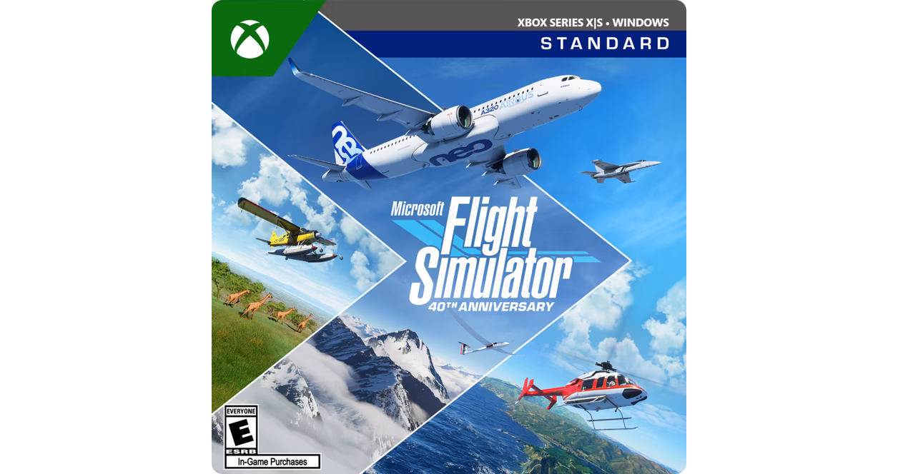 GameStop Microsoft Flight Simulator Standard 40th Anniversary Edition - Xbox Series X/S and WIndows