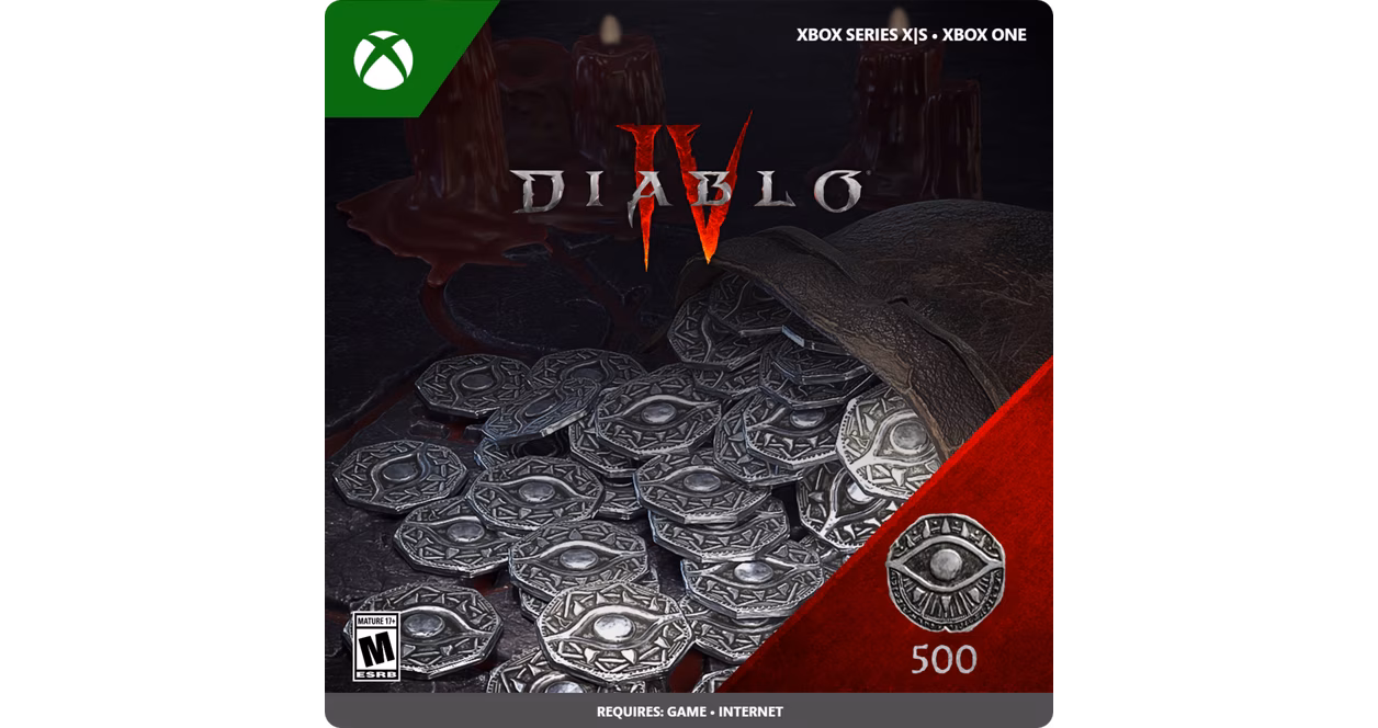 GameStop Diablo IV 500 Platinum Currency - Xbox Series X/S, Xbox One