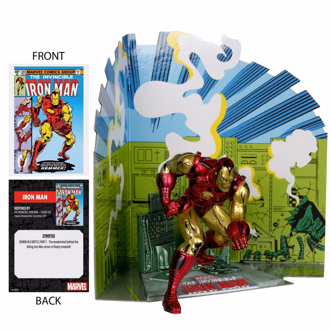 GameStop McFarlane Toys Marvel: The Invincible Iron Man Comic 1:10 Scale Statue